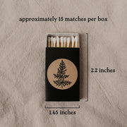 Dark Academia Matches, Set of 6 Vintage Style Botanical Match Boxes, Wedding Matches, Bridesmaid Proposals, Wedding Favors Matchsticks