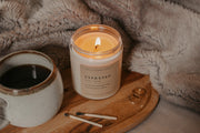 Perfect for book lovers, our Grace + Bloom literary candles are hand-crafted in our sunny shop from natural soy wax with cotton wicks for a clean burn experience, while their modern and minimalist design adds a special touch to any home. With warm, book-inspired scents and a cozy glow, you can create the perfect ambiance for unwinding and curling up with a good book! They also make a thoughtful and sophisticated gift idea for your favorite bookworm.
