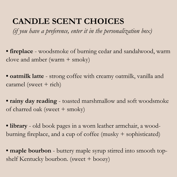 Dark Academia Bridesmaid Proposal Gift Box Literary Candle + Cozy Socks + Lip Balm + Matches - Grace + Bloom Co
