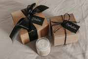 Dark Academia Bridesmaid Proposal Gift Box with Candle + Matchbox - Grace + Bloom Co