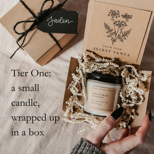 Build-Your-Own Dark Academia Christmas Personalized Gift Box + Gift Wrap, Secret Santa, White Elephant, Customized Card, Bookish Aesthetic
